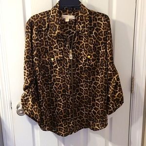 Michael by Michael Koors animal print blouse